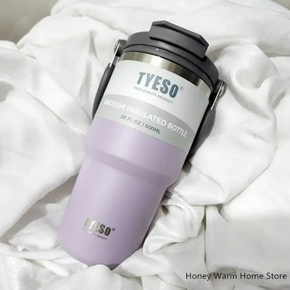 Tyeso Stainless Steel Coffee Cup Cold And Hot Double-layer Insulated Cup Tumbler Thermo Water Bottle Car Travel Mug Vacuum Flask