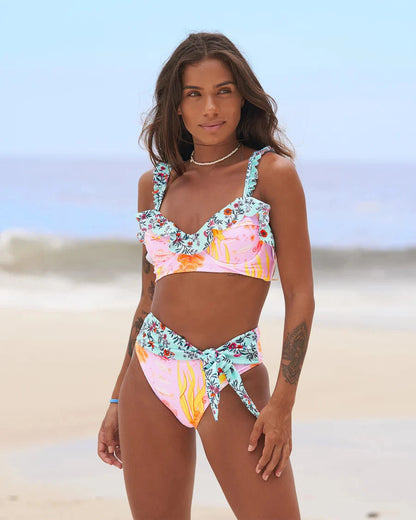 2024 New Sexy Brazilian Bikini Set Women Print Biquini Female Cut Bikinis Swimwear Push Up Swimsuit Bath Suit
