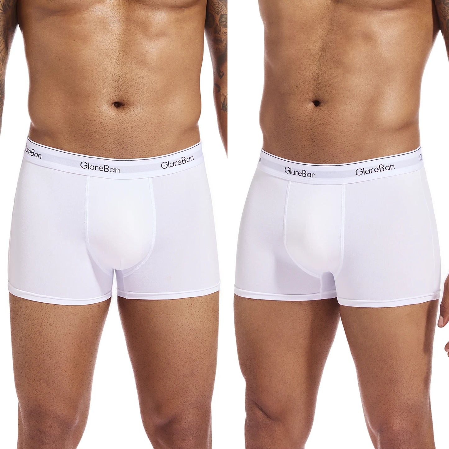 3pcs Pack White Boxer For Men Panties Underwear Male Brand And Underpants Homme Luxury Set Shorts Box Slip Kit