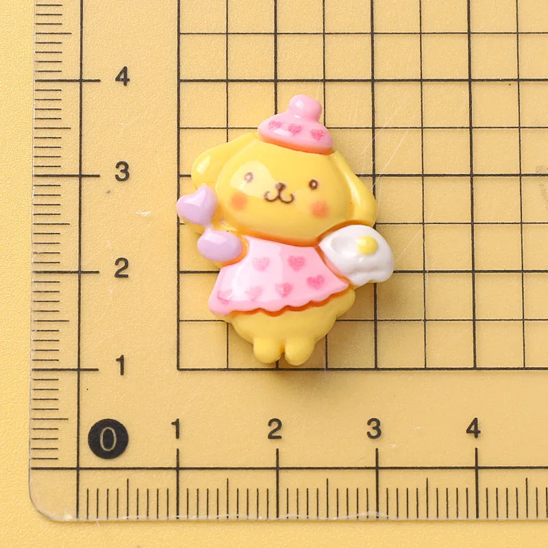 10 Pcs New Kawaii Cartoon Animal Kitten Puppy Rabbit Series Resin Scrapbook  DIY Jewelry Hairpin Headrope Decoration Crafts A21