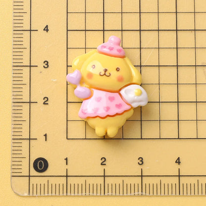 10 Pcs New Kawaii Cartoon Animal Kitten Puppy Rabbit Series Resin Scrapbook  DIY Jewelry Hairpin Headrope Decoration Crafts A21