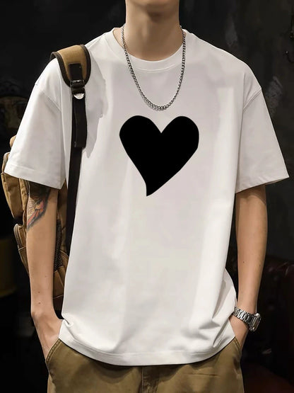 2025 New Summer Men's T-shirts High Quality Cotton Printed T-shirts Casual Street Fashion Tops