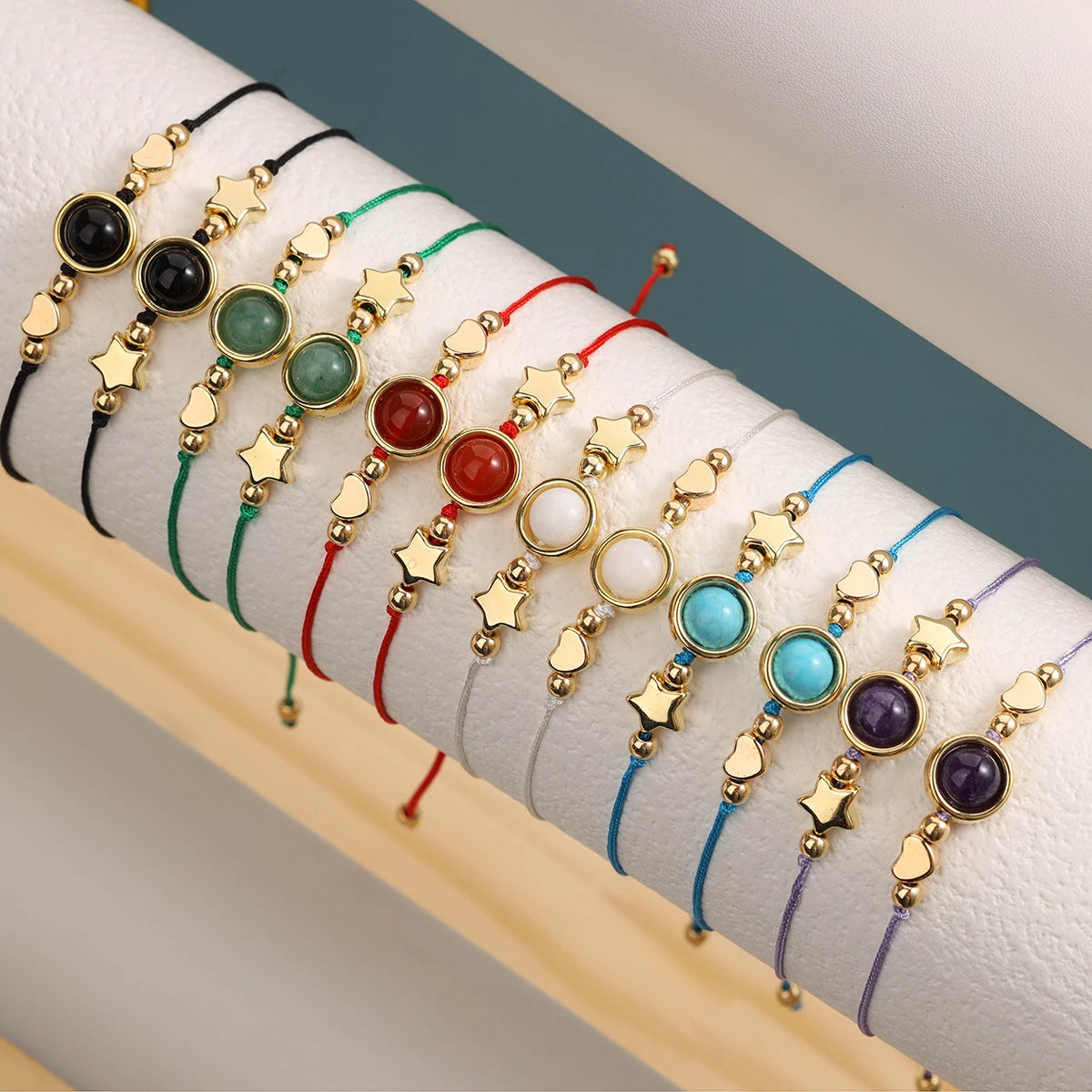 12 pieces of new colorful Bohemian eye bracelet set, friendship bracelet suitable for gift giving and summer wear