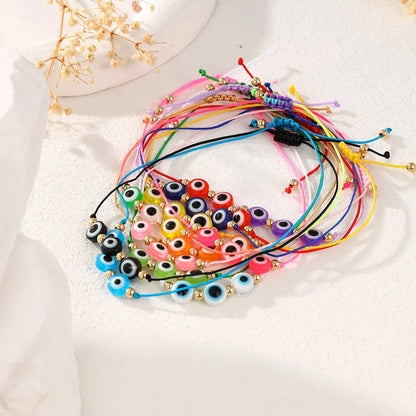 12 pieces of new colorful Bohemian eye bracelet set, friendship bracelet suitable for gift giving and summer wear