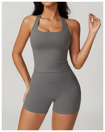Beautiful Back Sports Undershirt Women Grinding Hair Tight Quick Dry Breathable Bra Leisure Running Fitness Tops Yoga Clothing