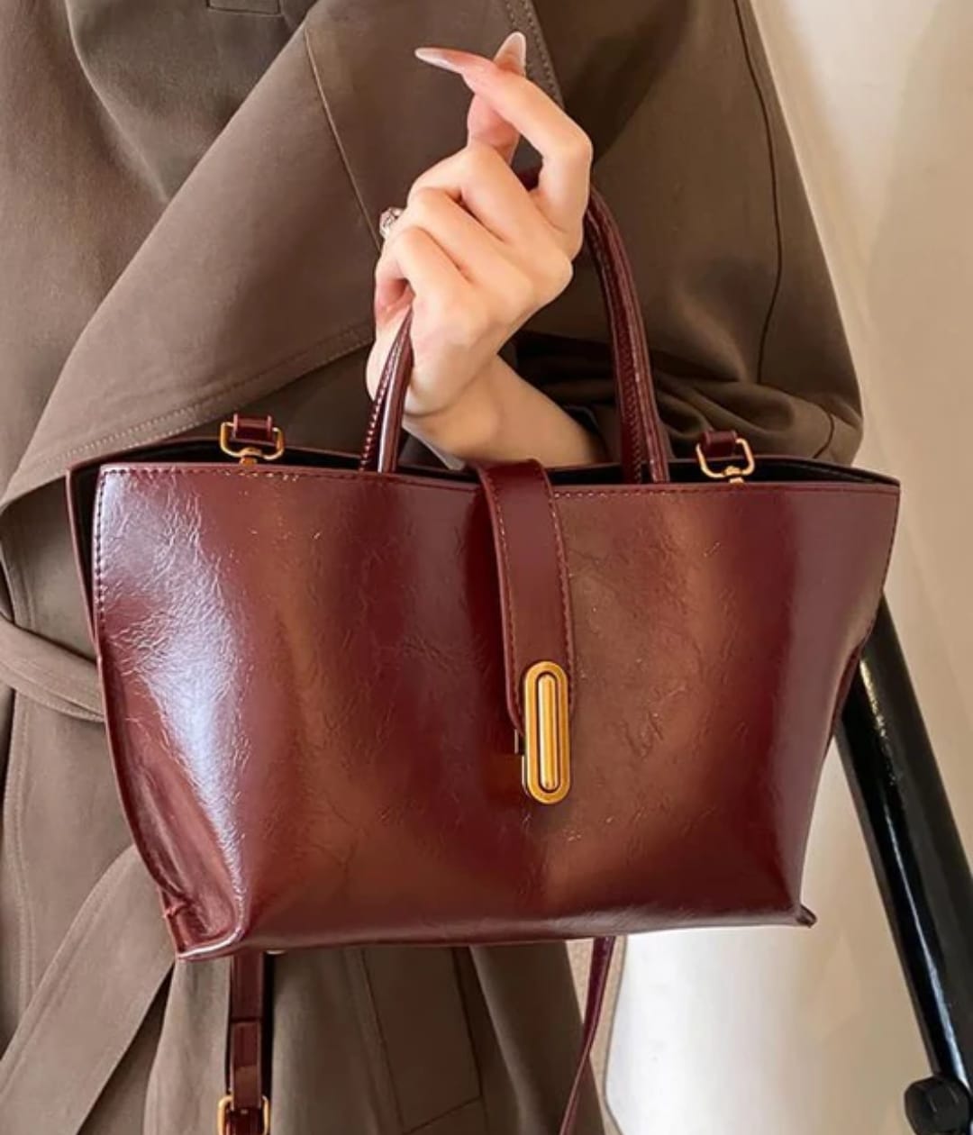 Vegan Leather Tote Bags for Women Y2K Trendy Large Vintage Hobo Purses Shoulder Handbags